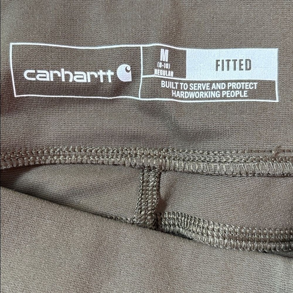 Carhartt Women's Force Fitted Lightweight Legging in Tarmac Green Medium - Picture 8 of 10